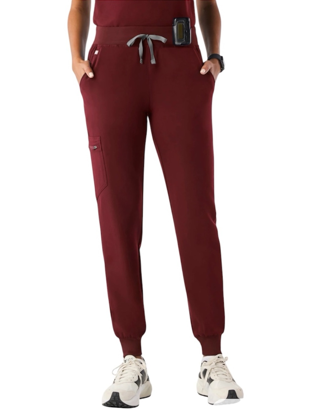 Figs Scrubs Burgundy Zamora Jogger Scrub Pant™ 
Size Small Petite